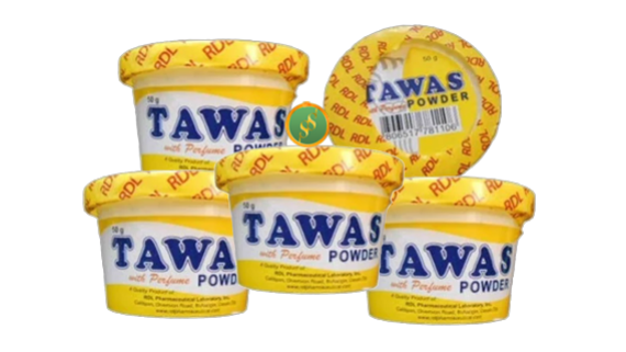 RDL Tawas Powder (Alum Powder) 50grams (yellow with Perfume)